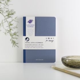 Recycled SUCSEED A5 Notebook - Lavender